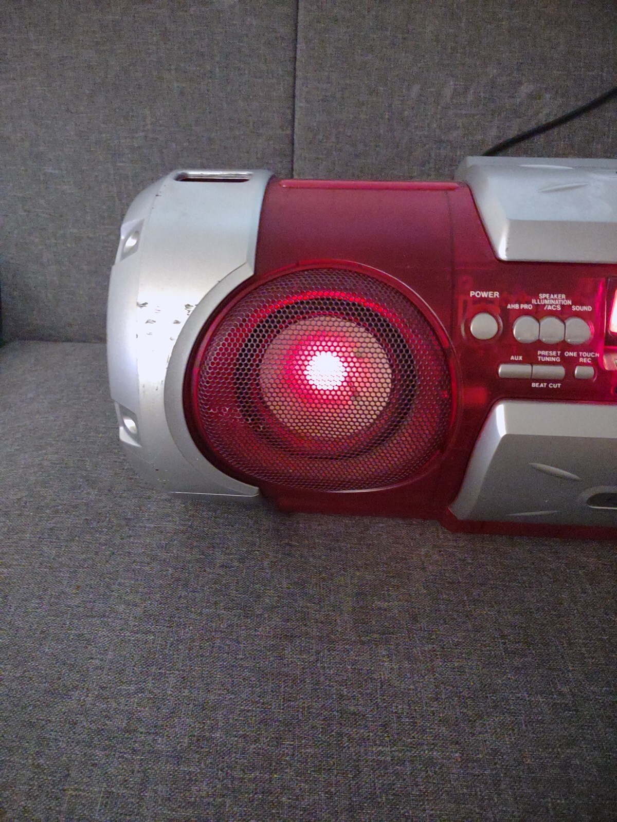 JVC RVB550 Kaboom Red Lights Blink To The Beat CD Ghetto Blaster. eBay