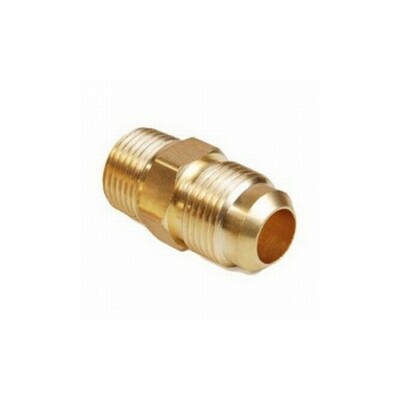 1/2'' Flare to 1/2'' Male NPT Adapter - High Quality Brass, Ships from the USA