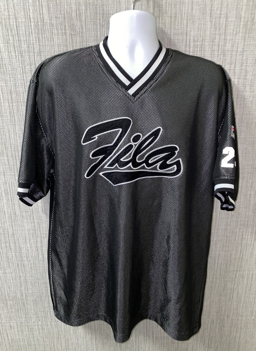 Fila Mens Black/Gray Polyester Jersey Size L - Main Image