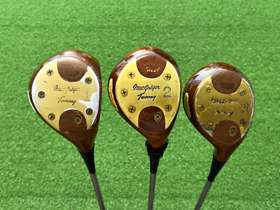 MacGregor Golf TOURNEY MT M43T PERSIMMON WOOD SET 1 2 3 Right