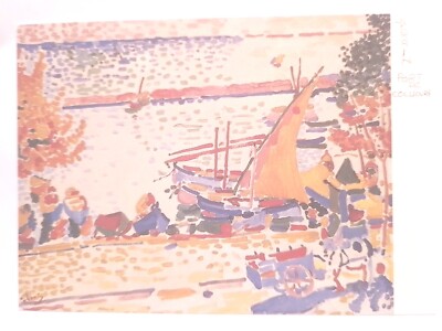 Alte Kunstgeschichte Postkarte Andre Derin 1905 Port De Collioure, le Cheval Blanc