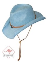 Strohhut \Sunny\" Von Scippis - Westernhut - Cowboyhut Mit Formbarer Krempe"