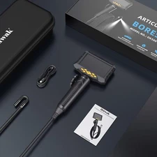 OIIWAK Industrial Endoscope Borescope 5''Screen 8mm Inspection Snake Camera IP67