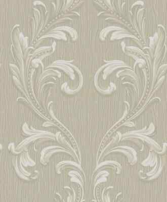 Belgravia Tiffany Scroll schwere strukturierte Seide Vinyltapete beige 41323