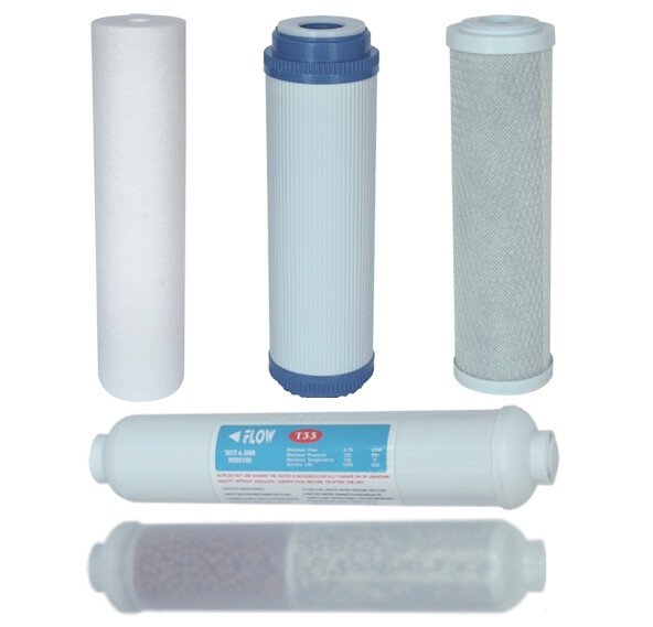 Ersatzfilterset Wasserfilter Osmose 1 Jahr + Nachfilter + 2-Phasen-Mineralfilter-image