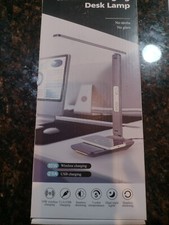 Desk Lamp, LED Desk Lamp with Wireless Charger, USB Charging Port