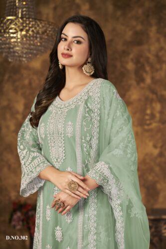 Salwar Kameez Pakistani Dress Bollywood Suit Party Wear Indian Designer Wedding - Picture 1 of 5