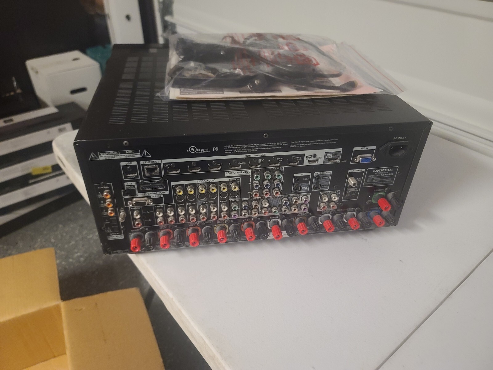 Onkyo TXNR809 7.2 Channel 180 Watt Receiver NO REMOTE 751398010088 eBay