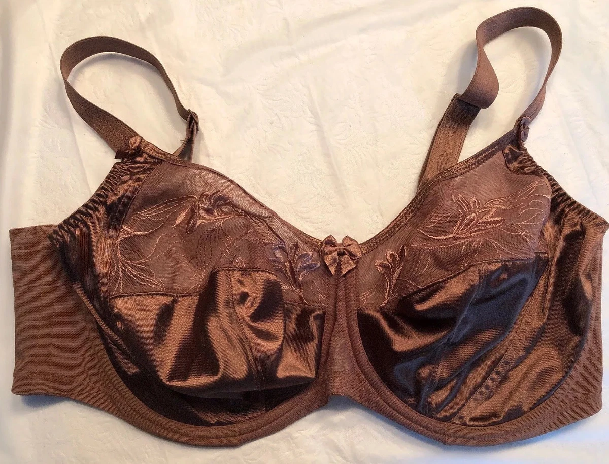 GODDESS BRA SIZE 36G US, 36F UK Underwire Brown Unpadded Full Cup