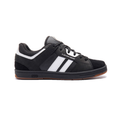 DVS F0000336001 - Men's Tactic (Medium) Black/White Suede/Nubuck Skate Shoes