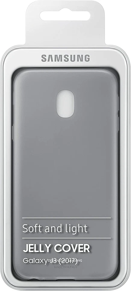 Carcasa original Samsung Jelly Cover para Galaxy J3 2017 color negro. - Imagen 4 de 4