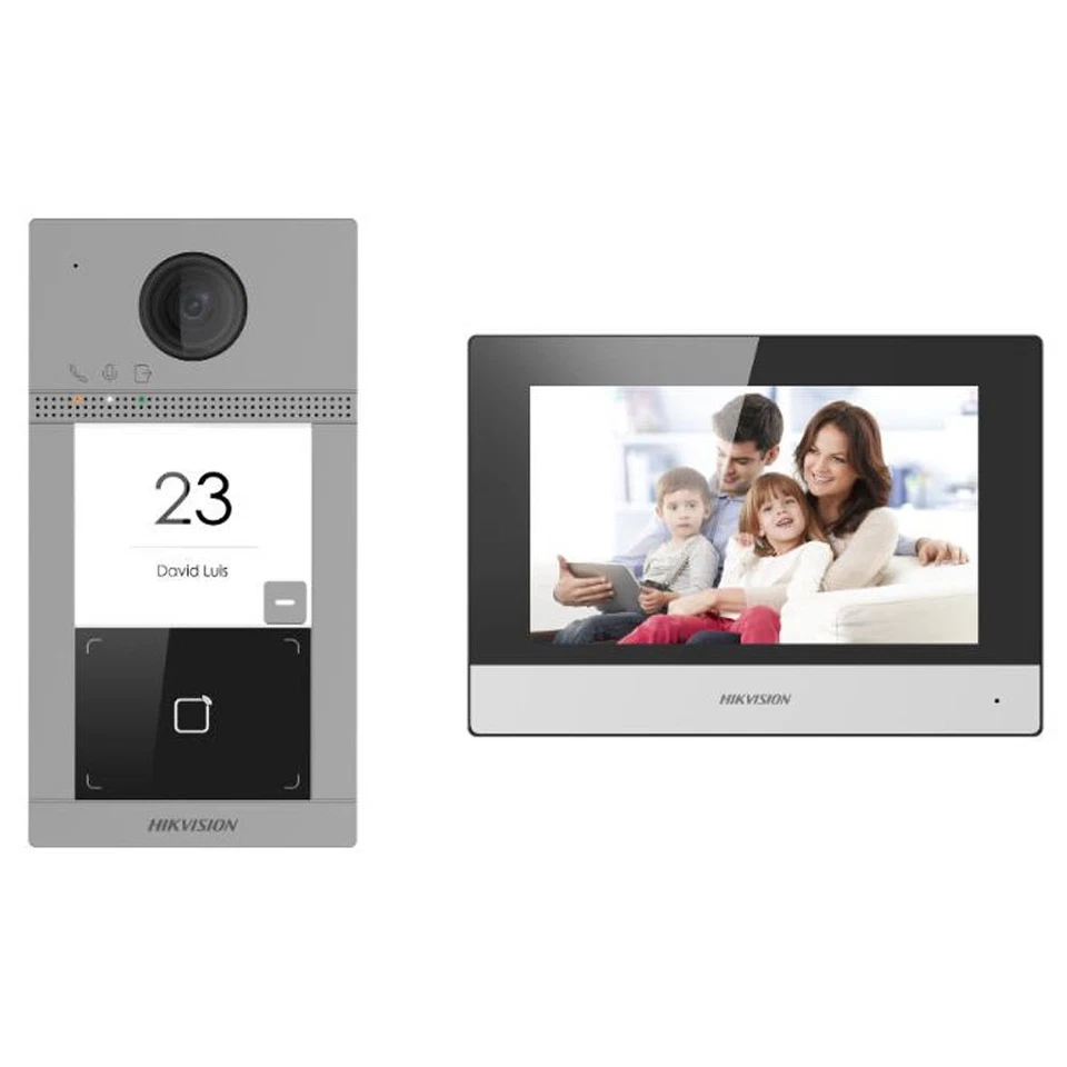 Hikvision IP Video Intercom Kit DS-KV8113-WME1(C) + DS-KH6320-WTE1 PoE WiFi APP - Image 2 of 4