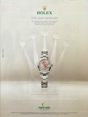 ROLEX Magazine Print Ad OYSTER PERPETUAL LADY-DATEJUST 28