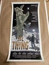 THE THING FROM ANOTHER WORLD Poster Timothy Pittides Screen Print Mondo Style
