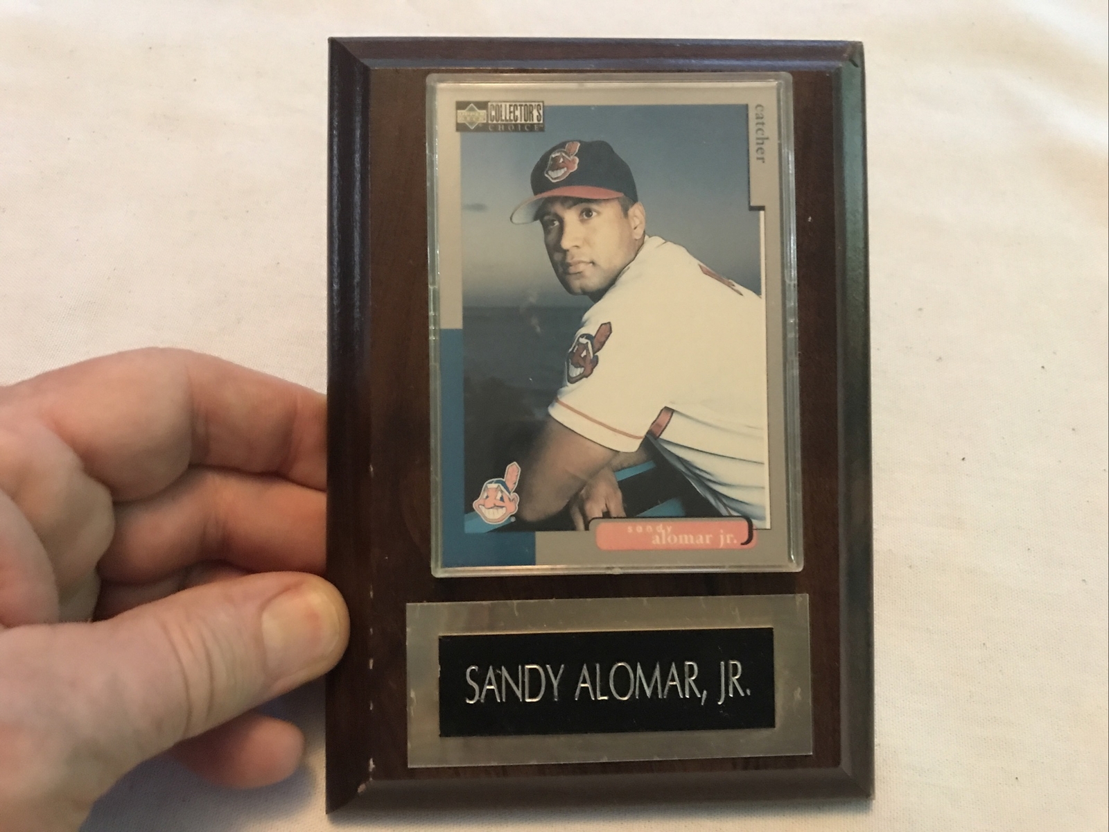 SANDY ALOMAR, JR. WOOD MOUNTED BASEBALL CARD PLAQUE | eBay