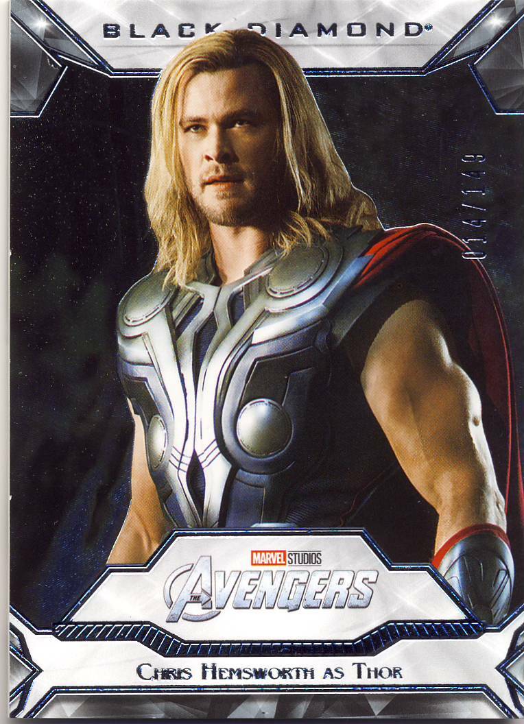 その他 THOR 2021 UPPERDECK MARVEL BLACK DIAMOND 2021 Upper Deck Marvel Black Diamond Chris Hemsworth as Thor