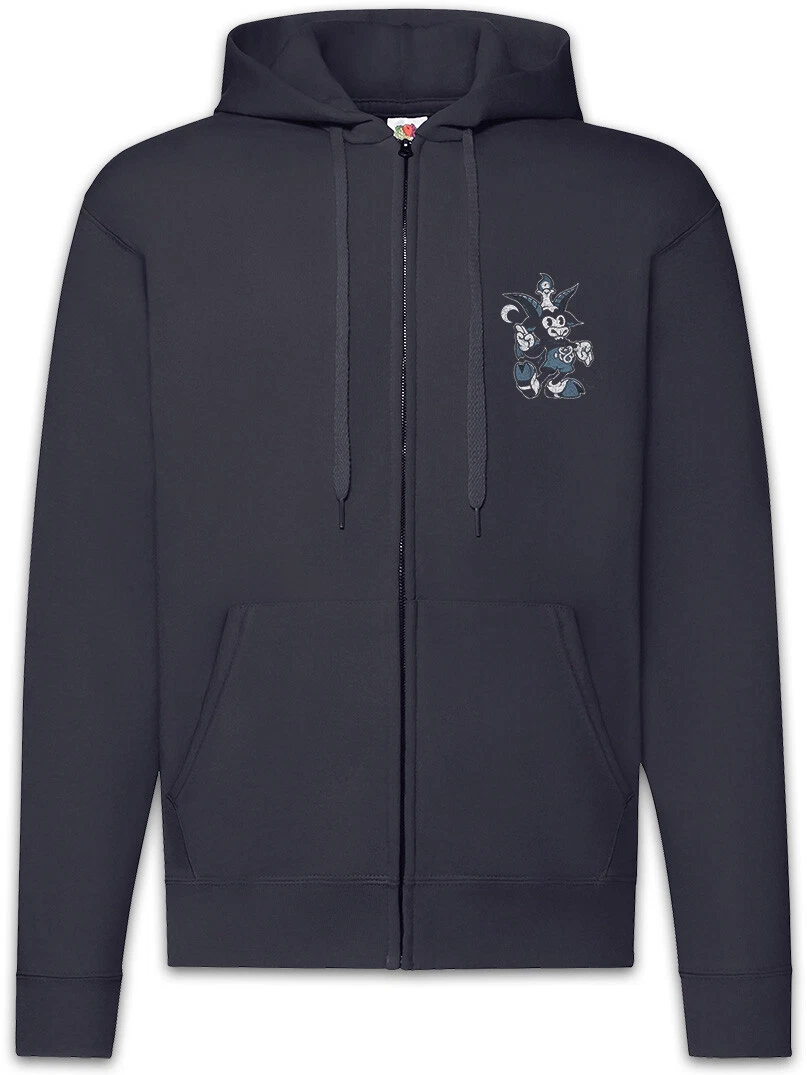 Satanic Goat Zipper Hoodie Satanism Fun Satan Devil 666 Demon Cartoon Toon