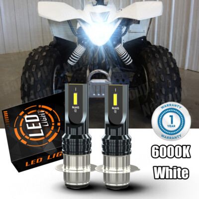 H6M LED Headlight Bulbs Conversion Kit Car & Motorcycle Parts Super White 6000K