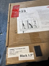 GENUINE DOWSIL 123 SILICONE SEAL, Black, 1.5" X 1 FT- Order Custom Lengths