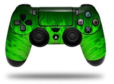 Skin for Playstation 4 Sony PS4 Controller Fire Green