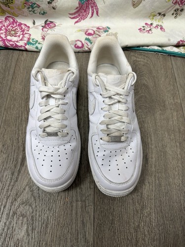 Nike Air Force 1 bianche 315115-112 scarpe da ginnastica classiche UK-7 *Vendute come viste* - Foto 4 di 13