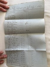 538 FORT KNOX MAINE CONSTRUCTION WORKERS PAYROLL JULY 1839 NEEDS RESEARCH