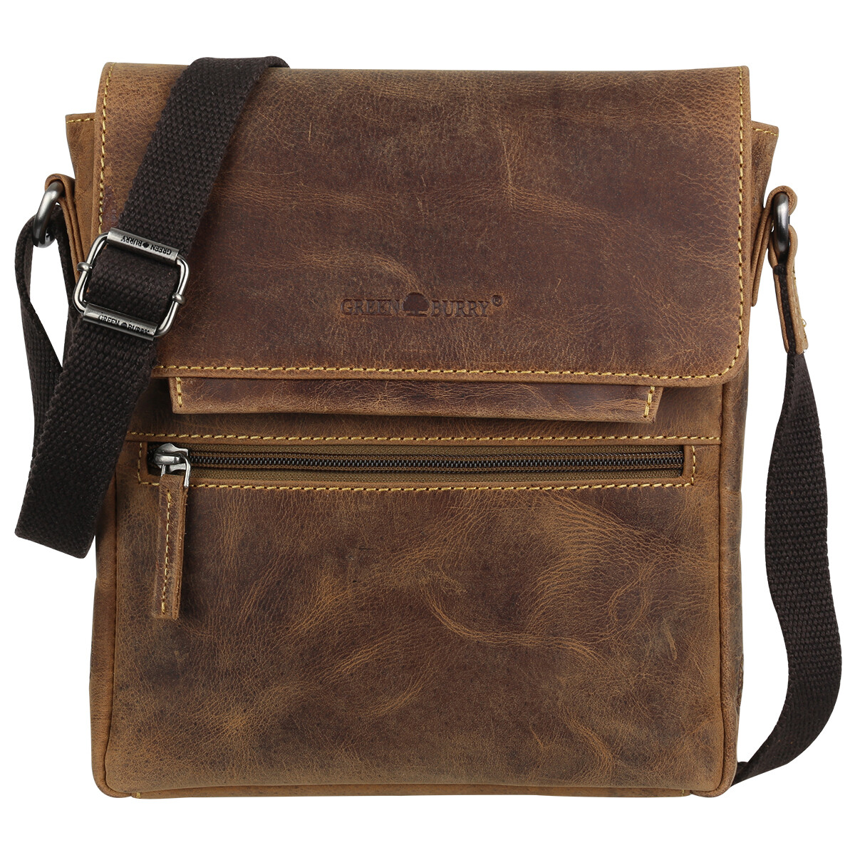 Винтажная кожаная сумка через плечо Greenburry Crossover Bag 1650C-25 12090₽