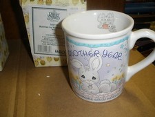 NEW Precious Moments Bunnies by Birthday Cake Mug Enesco 165735 with box O1 