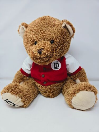 1D One Direction Brown Teddy Bear Plush W/ Jacket 22" Tall Stuffed Animal Toy - 第 1/7 張圖片