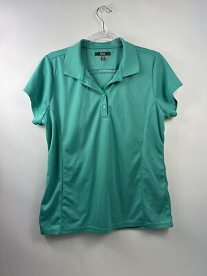 Lynx Golf Tennis Polo Womens Sz XL Light Green Short Sleeve RN#84597