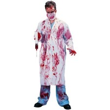 Mad Doctor Costume: Bloody Shirt and Accessories