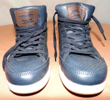 Zapatos Levis Gris Zapatillas Altas Zapatos Talla 4 Niños Jóvenes Niños Niñas Con Cordones
