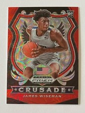 2020-21 Panini Prizm Draft Picks Choice James Wiseman Red Scope Crusade RC 76/88
