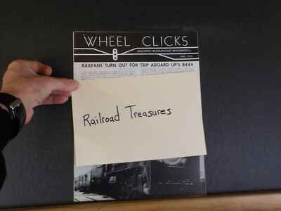 Wheel Clicks 1975 April Pacific Railroad Society Reise an Bord UP s 8444