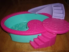 American Plastic Toys Barbie Doll Size Pool Party Playset Made in USA