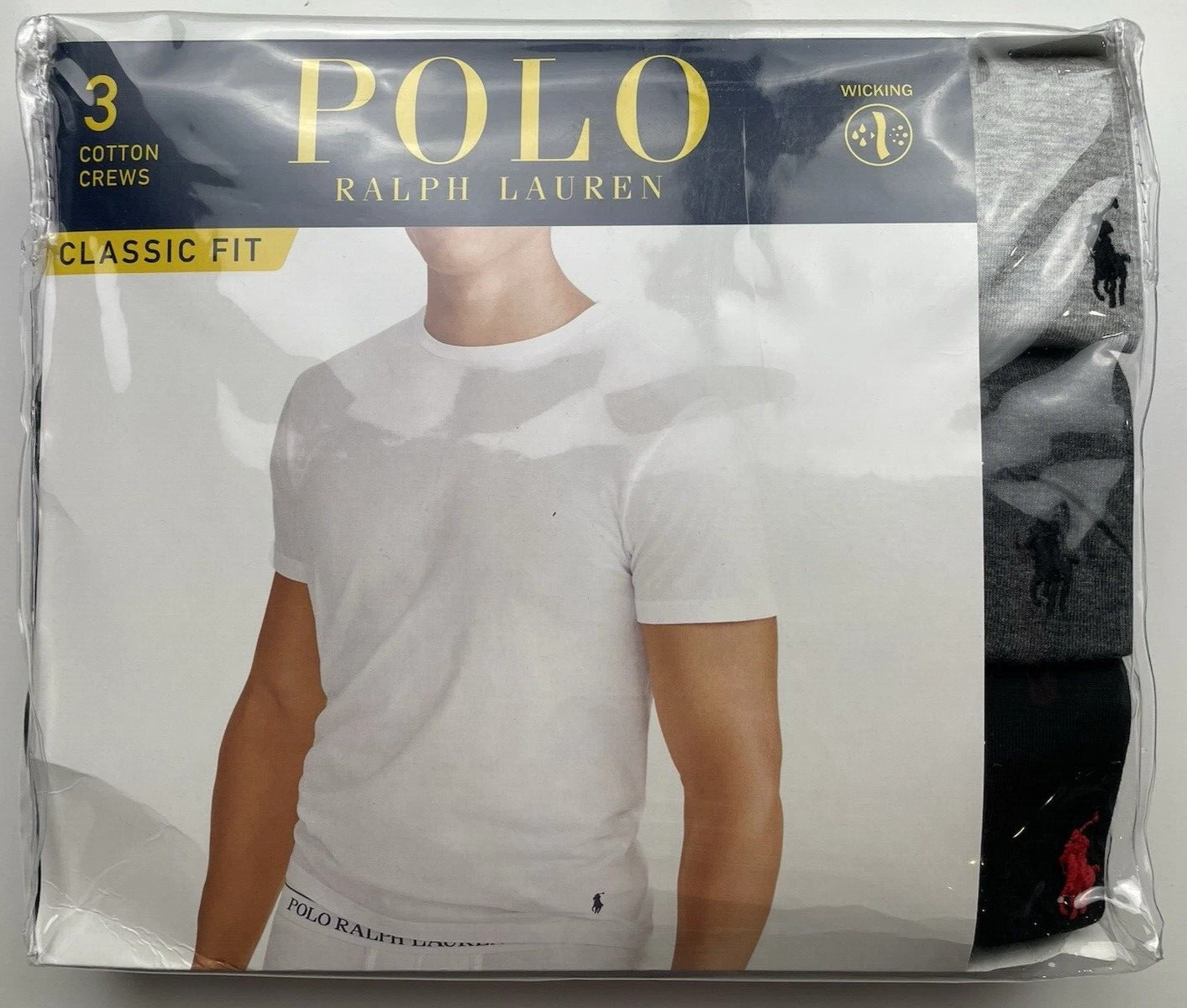 Polo Ralph Lauren Classic Fit Multicolor Cotton Crew 3 Pack T-Shirts Size Large
Opens in a new windo