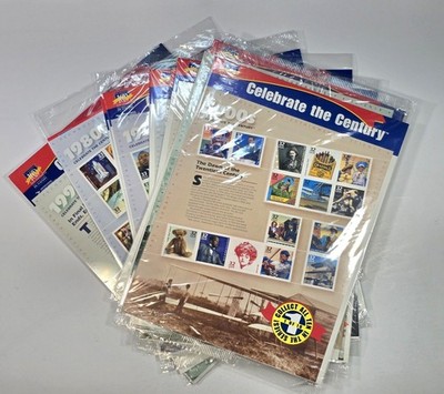Celebrate The Century 1900-1990s US Stamps Complete Unopened Sets