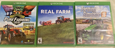 Xbox One Farming Simulator Game Lot Bundle - FS19 Real Farm Pure Farming 2018