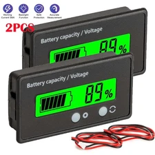 12V/24V/36/48V Battery Status Charge LCD Digital Indicator Monitor Meter Gauge