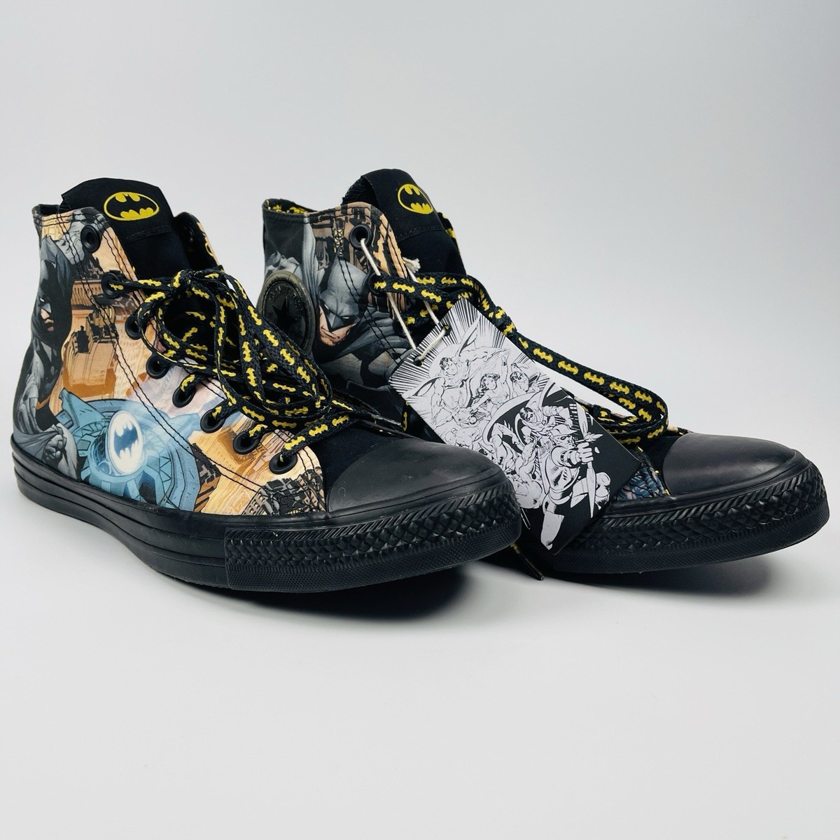 AQUAMAN Converse High Top Sneakers – DC Comics – Men’s Size 11-Vintage USED Mens Sz 7 Aquaman Converse All Star Chuck Taylor High  main image 4