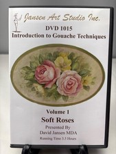 Introduction To Gouache Techniques DVD 1015 Volume 1 Soft Roses David Jansen