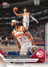 2025-26 TOPPS NOW NBA #68 JALEN JOHNSON & NICKELL ALEXANDER-WALKER