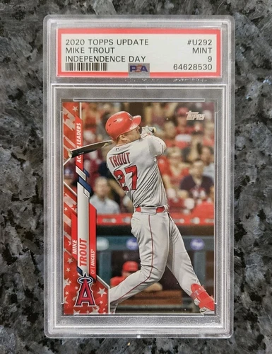 2020 Topps Update Mike Trout Independence Day PSA 9  /76 🎆