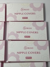 Lot of 8 Sokgo Nipple Covers Box 30 Pcs Each Flower Shape New