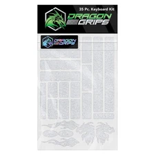 Keyboard Grip Tape 35 Pack Clear Rubber Stickers for Mechanical Keys Gaming Use