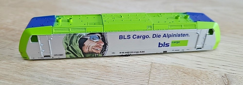 Lokgehäuse N 1/160 Elektrolok BLS Cargo BLSC 91 85 4485 003-8 CH  Fleischmann  | Zustand: Gebraucht
