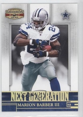 2007 Donruss Gridiron Gear Next Generation Gold 53/100 Marion Barber III 9ap