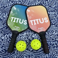 Two Player Pickleball Set - Aluminum Paddles  Indoor and Outdoor Balls Franklin
