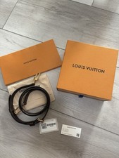Louis Vuitton Monogram Adjustable Shoulder Strap Brown Gold-Tone Hardware