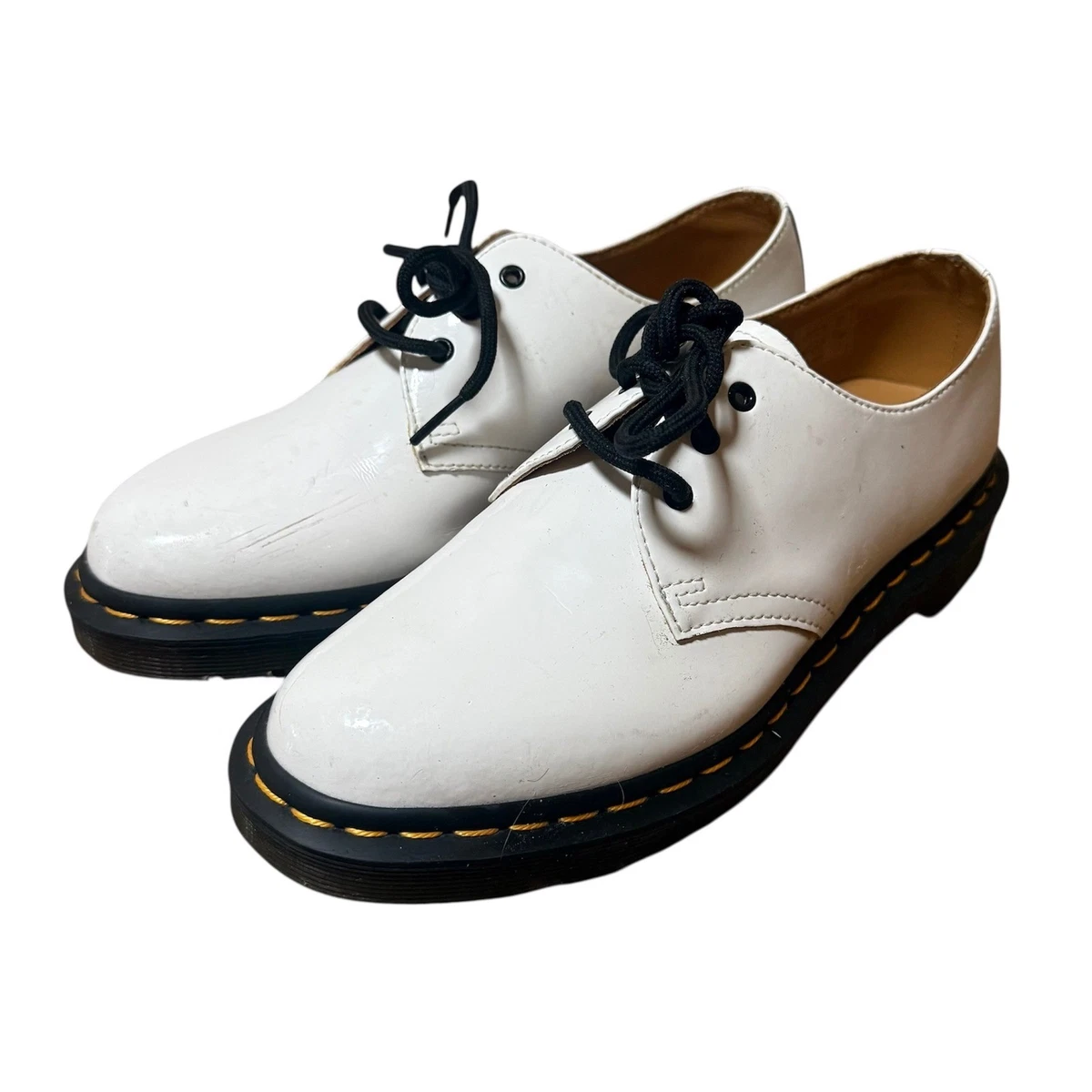 Dr. Martens White 3-Eye Leather Oxford Shoes Dr Martens Shoes Womens 7 Mens 6 White Bex 3 Eye Leather  main image 3